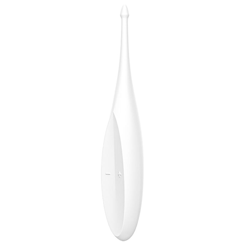 SATISFYER - VIBRATOR MED SNURRENDE FUN-SPIS, HVIT