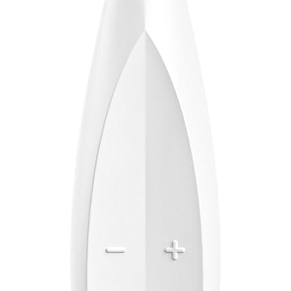 SATISFYER - VIBRATOR MED SNURRENDE FUN-SPIS, HVIT