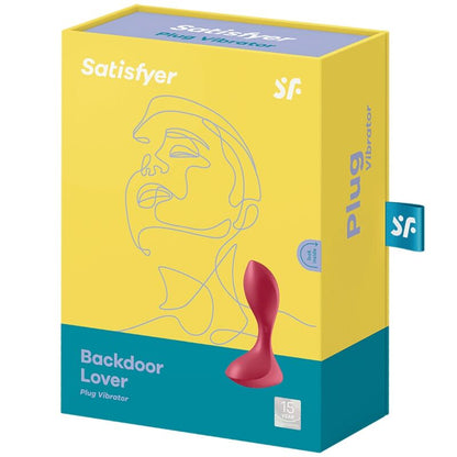 SATISFYER - BACKDOOR LOVER VIBRERINGSPLUGG RØD