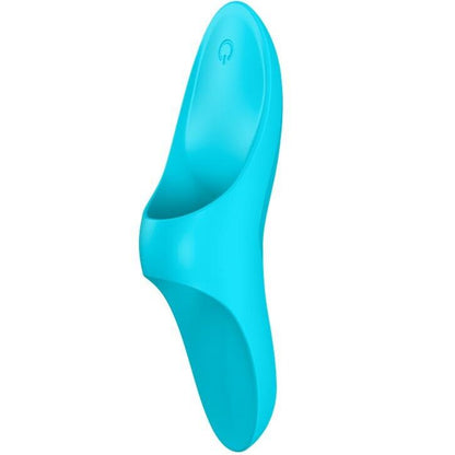 SATISFYER - TEASER FINGERVIBRATOR BLÅ LYS