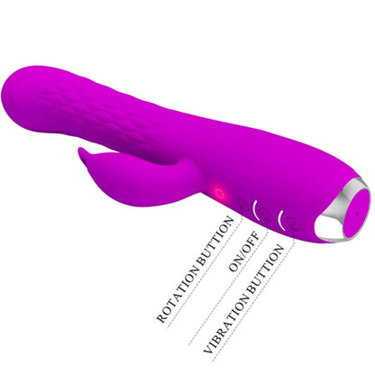 PRETTY LOVE - MOLLY VIBRATOR MED OPPLADBAR ROTASJON