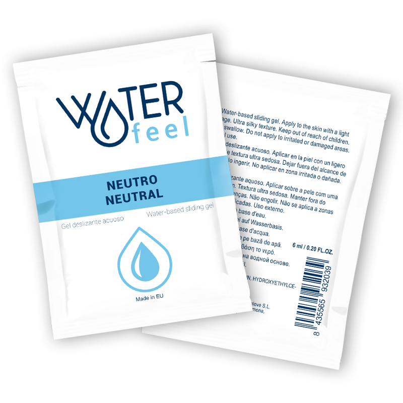 WATERFEEL - NØYTRAL VANNBASERT GLIDGEL 6 ML