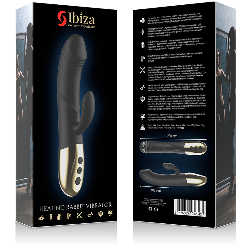 IBIZA - KRAFTIG ANATOMISK VIBRATOR MED KANIN