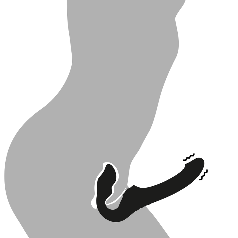 IBIZA - FJERNKONTROLL STROPPELØS VIBRATOR 3 MOTORER 1000 KOMBINASJONER.