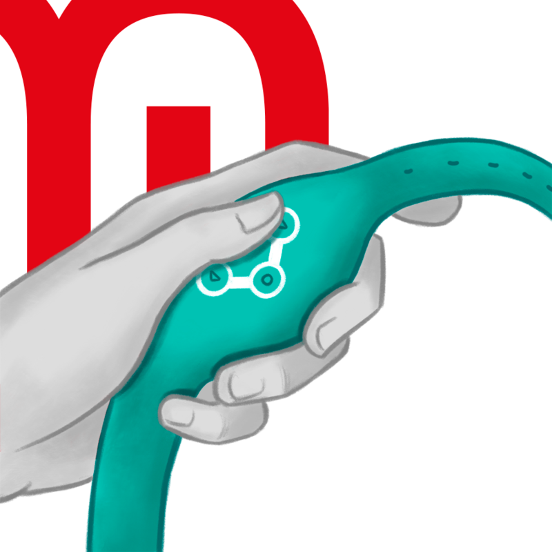 WATCHME – TRÅDLØS TEKNOLOGIKLOKKE AQUAMARINE