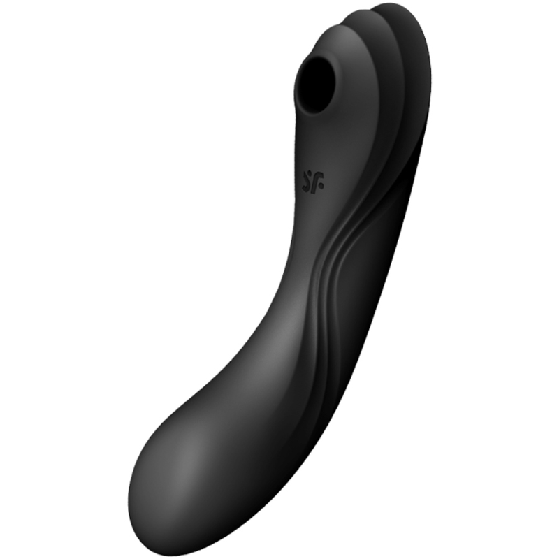 SATISFYER - CURVY TRINITY 4 AIR PULSE VIBRATOR SVART