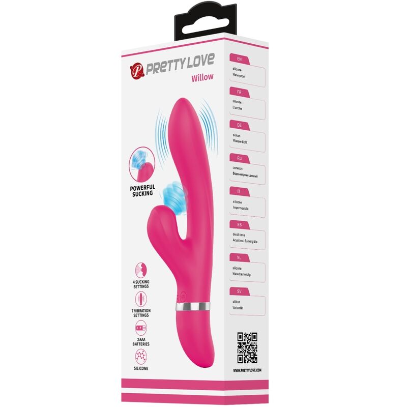 PRETTY LOVE - WILLOW RABBIT VIBRATOR AND SUCTION