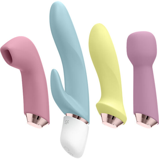SATISFYER - MARVELOUS SETT MED FIRE VIBRATORER OG LUFTPULS