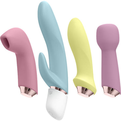 SATISFYER - MARVELOUS SETT MED FIRE VIBRATORER OG LUFTPULS