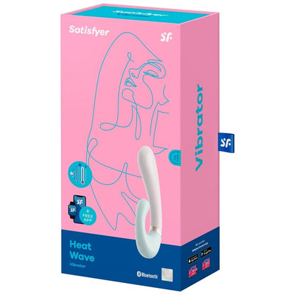 SATISFYER - HEAT BOLGE VIBRATOR APP HVIT