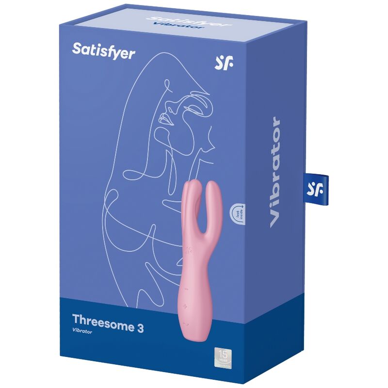 SATISFYER - TREKANT 3 VIBRATOR ROSA