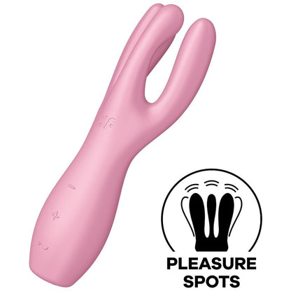 SATISFYER - TREKANT 3 VIBRATOR ROSA