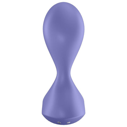 SATISFYER - SWEET SEAL VIBRERINGSPLUGG APP FIOLETT