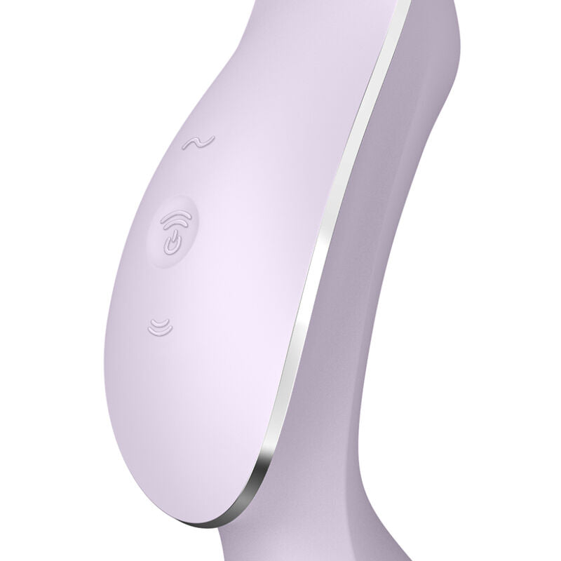 SATISFYER - CURVY TRINITY 2 AIR PULSE VIBRATOR LILLA
