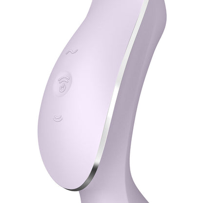 SATISFYER - CURVY TRINITY 2 AIR PULSE VIBRATOR LILLA