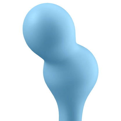 SATISFYER - DEEP DIVER VIBRERINGSPLUGG APP BLÅ