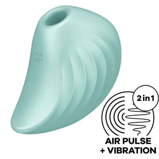 SATISFYER - PEARL DIVER LUFTPULSSTIMULATOR OG VIBRATOR GRØNN