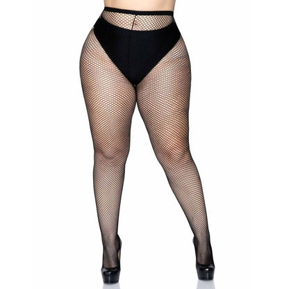 LEG AVENUE - FISHNETTINGSTRØMPEBUKSER PLUS SIZE