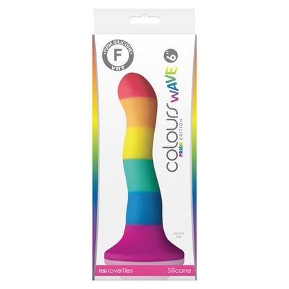 PRIDE - LHBT-FLAGG DILDO-BØLGE 17 CM