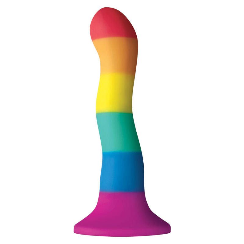 PRIDE - LHBT-FLAGG DILDO-BØLGE 17 CM