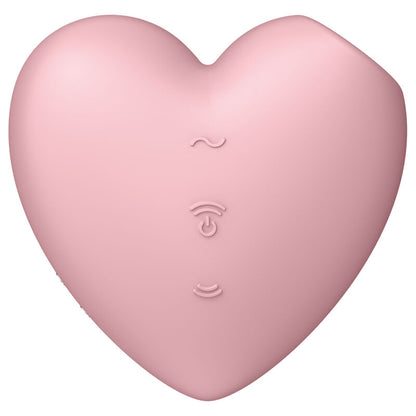 SATISFYER - CUTIE HEART LUFTPULSSTIMULATOR OG VIBRATOR ROSA
