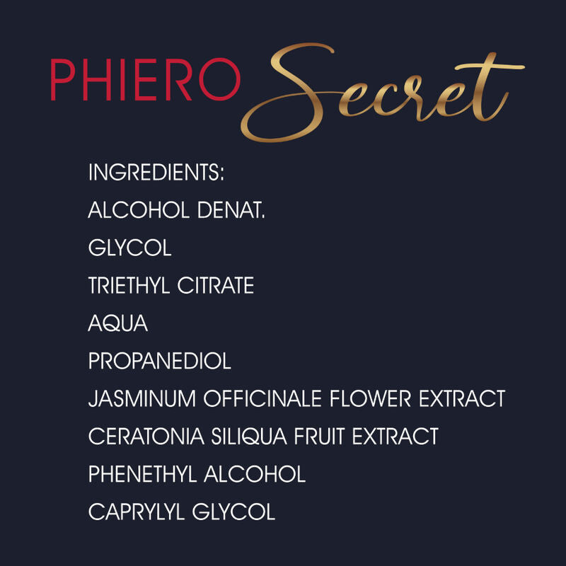 500 KOSMETIKKPRODUKTER - PHIERO SECRET NATURLIG LUKTFRI KOMBINASJON KVINNELIGE KJØNSHORMONER 15 ML