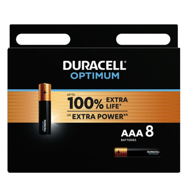 DURACELL - Optimum Alkaliske Batterier AAA LR03 8 Enheter