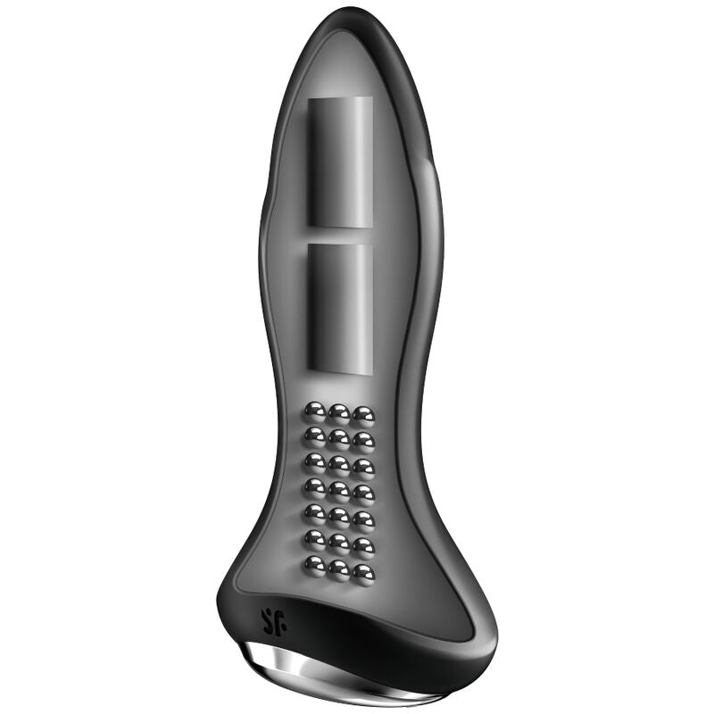 SATISFYER - ROTATORPLUG 1+ VIBRERINGSPLUG APP SVART