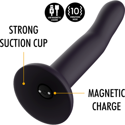 MYTHOLOGY - DUMAN MYSTIC DILDO M - VIBRATOR KOMPATIBEL MED WATCHME TRÅDLØS TEKNOLOGI