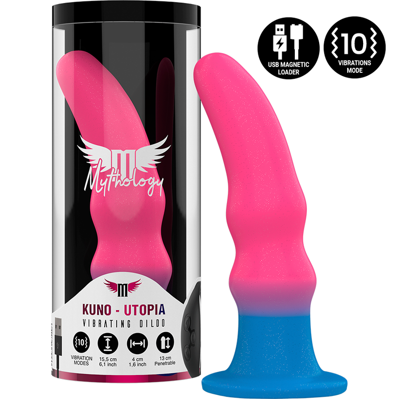 MYTHOLOGY - KUNO UTOPIA DILDO M - VIBRATOR KOMPATIBEL MED WATCHME TRÅDLØS TEKNOLOGI