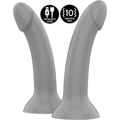 MYTOLOGI - RUNE MAJESTIC DILDO S - VIBRATOR WATCHME TRÅDLØS TEKNOLOGI KOMPATIBEL