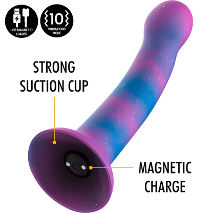 MYTOLOGI - DION GALACTIC DILDO S - VIBRATOR WATCHME TRÅDLØS TEKNOLOGIKOMPATIBEL