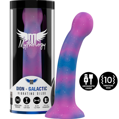 MYTOLOGI - DION GALACTIC DILDO S - VIBRATOR WATCHME TRÅDLØS TEKNOLOGIKOMPATIBEL