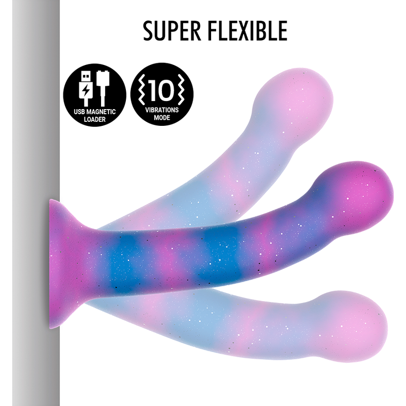 MYTOLOGI - DION GALACTIC DILDO S - VIBRATOR WATCHME TRÅDLØS TEKNOLOGIKOMPATIBEL