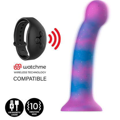 MYTOLOGI - DION GALACTIC DILDO S - VIBRATOR WATCHME TRÅDLØS TEKNOLOGIKOMPATIBEL