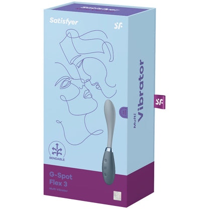 SATISFYER - G-SPOT FLEX 3 MULTIVIBRATOR GRÅ