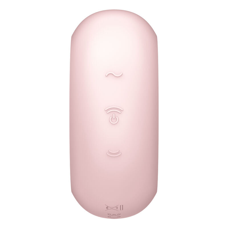 SATISFYER - PRO TO GO 3 DOBBEL LUFTPULSSTIMULATOR OG VIBRATOR ROSA