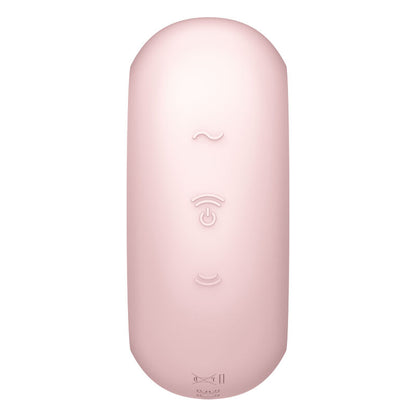 SATISFYER - PRO TO GO 3 DOBBEL LUFTPULSSTIMULATOR OG VIBRATOR ROSA
