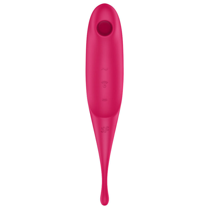 SATISFYER - TWIRLING PRO LUFTPULSSTIMULATOR OG VIBRATOR RØD
