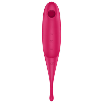 SATISFYER - TWIRLING PRO LUFTPULSSTIMULATOR OG VIBRATOR RØD
