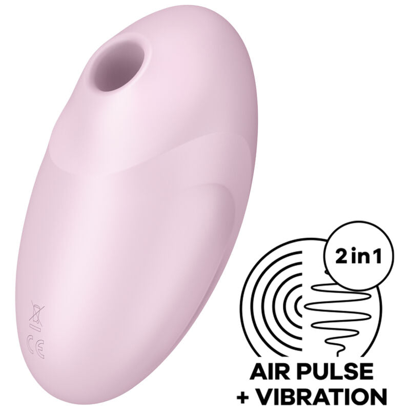 SATISFYER - VULVA LOVER 3 LUFTPULSSTIMULATOR OG VIBRATOR ROSA