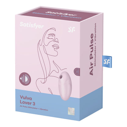 SATISFYER - VULVA LOVER 3 LUFTPULSSTIMULATOR OG VIBRATOR ROSA
