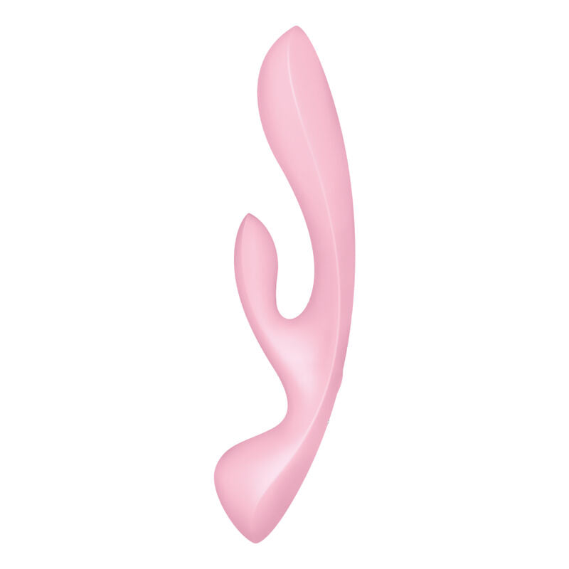 SATISFYER - TRIPPEL OH HYBRIDVIBRASJON ROSA
