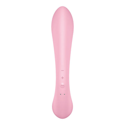 SATISFYER - TRIPPEL OH HYBRIDVIBRASJON ROSA
