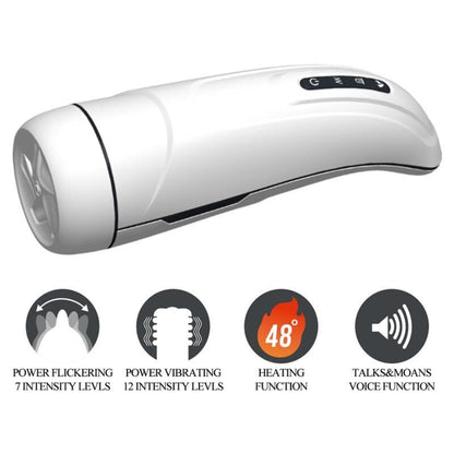 PRETTY LOVE - MARISSA MANNLIG MATURBATOR VIBRASJON, VARME, STEMME OG SUGING