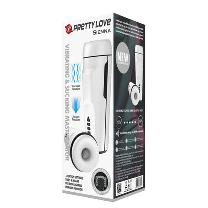PRETTY LOVE - SIENNA VIBRERENDE MANNLIG MATURBATOR MED STEMME OG SUGING