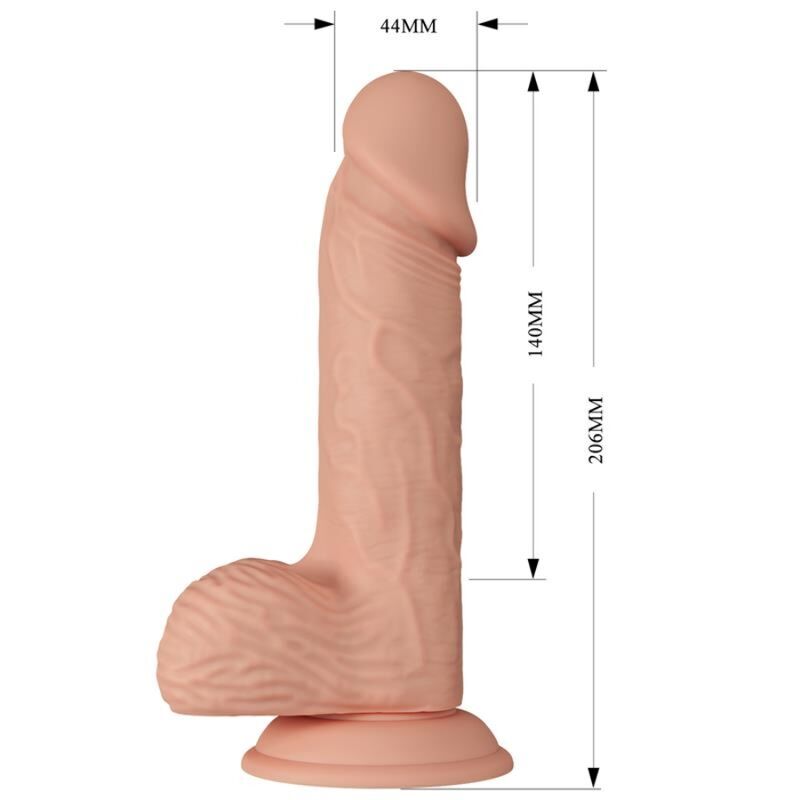 BAILE - BEAUTIFUL ENCOUNTER CATOBLEPAS FLEKSIBEL REALISTISK DILDO 20,6 CM NATURLIG