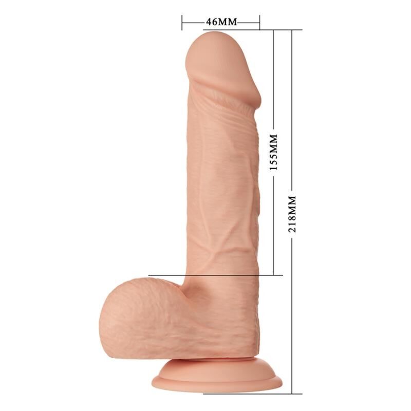 BAILE - BEAUTIFUL ENCOUNTER BAHAMUT FLEKSIBEL REALISTISK DILDO 21,8 CM NATURLIG