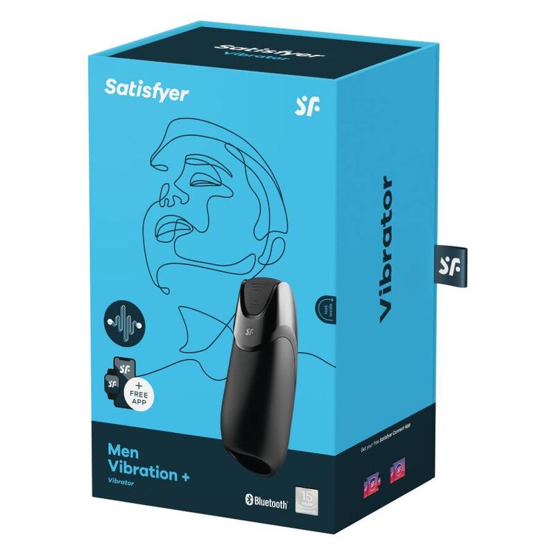 SATISFYER - VIBRASJON FOR MENNER+ SVART