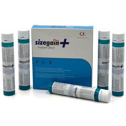 500 KOSMETIKKPRODUKTER - SIZEGAIN PLUS INSTANT SHOT MALE ENERGIZER 5 ENHETER